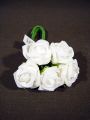 Foam Rose Ø 3,5cm weiß 30St