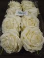 Foam Rose Ø 10cm creme 8St