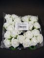 Foam Rose Ø 3,5cm weiß 30St