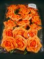 Foam Rose Ø 7cm apricot 18St