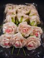 Foam Rose Ø 7cm lachsrosa 18St