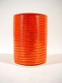 Geschenkband 2 Goldstreifen auf rot 10 mm 250m