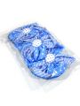 Stoffhänger Blütenform 15cm 3 St. blau/weiß kariert