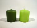 Stumpenkerzen 70/60 12St. moos und jade
