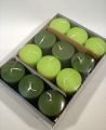 Stumpenkerzen 70/60 12St. moos und jade