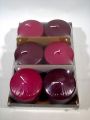 Stumpenkerzen 80/80 6St. grape und pflaume
