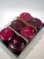Stumpenkerzen 80/80 6St. grape und pflaume