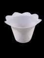 Topf Blüte Ø 14cm x 14cm grün/weiß/gelb 25St.