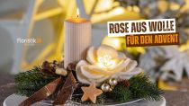Rose aus Filzwolle selber machen