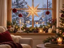 Fenster weihnachtlich dekorieren