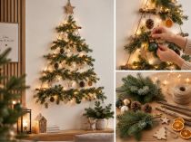 Weihnachtsbaum an der Wand selber machen