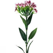 Artikel Bartnelke Künstliche Blume Lila Weiß Nelke 52cm