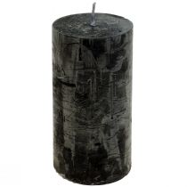 Schwarze Kerzen Durchgefärbte Stumpenkerzen 60x100mm 4St