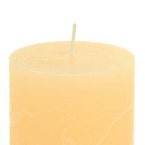 Kerzen Apricot Hell Durchgefärbt Stumpenkerzen 60×100mm 4St