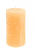 Kerzen Apricot Hell Durchgefärbt Stumpenkerzen 85×150mm 2St