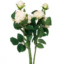 Artikel Kunstrosen Creme Künstliche Rosen Dry Look 53cm 3St