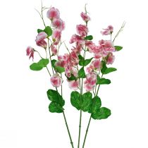 Artikel Kunstblumen Rosa Weiß Wicke Vicia Gartenblumen 61cm 3St