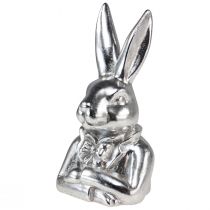 Artikel Deko Osterhase Silber Keramik Deko Hasenbüste H23cm