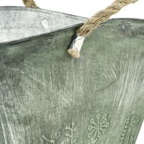 Artikel Blumentopf mit Jutegriffen Metall Handtasche 31×20×17cm