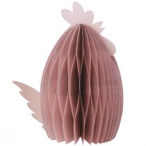 Artikel Deko Huhn Weiß Orange Wabenfiguren Ostern 19×12×20cm 2 St