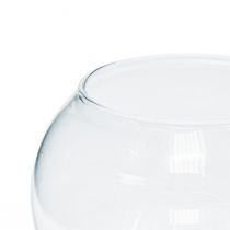 Artikel Kugelvase Glas Blumenvase Rund Glas Deko H10cm Ø11cm