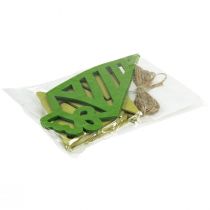 Artikel Deko Einschulung Wimpelkette Girlande aus Filz Grün Hellgrün 295cm