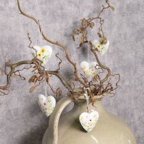 Artikel Herz Anhänger mit floralen Mustern als Wanddekoration 7cm 6St