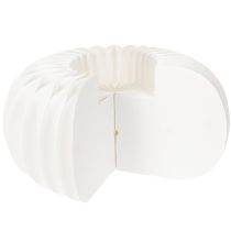 Artikel Wabenpapier Ring Kürbis rund groß für Trockenblumen und Herbstdeko 24cm 4St