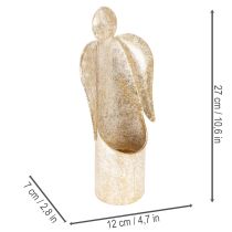 Artikel Kerzenhalter-Engel-Figur Gold festliche Dekoration 27cm