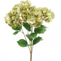Artikel Hortensien Strauß künstlich Grün, Braun 5 Blüten 48cm