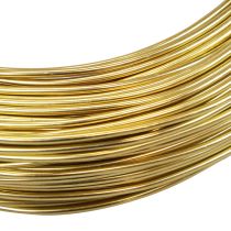 Artikel Goldener Aluminiumdraht 2mm 500g 60m für Bastel- und Dekoarbeiten