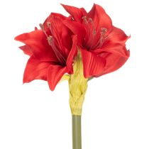 Artikel Kunstblume Amaryllis Rot mit Stiel Blumendeko für Weihnachten 50cm