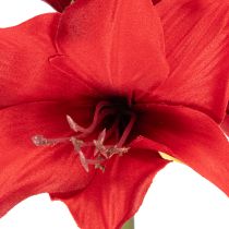 Artikel Kunstblume Amaryllis Rot mit Stiel Blumendeko für Weihnachten 50cm