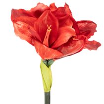Artikel Kunstblume Amaryllis Rot Langer Stiel für Vase und Gesteck 77cm
