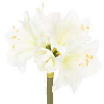Artikel Kunstblume Amaryllis Weiß mit Stiel Advent und Weihnachten 50cm