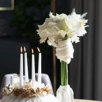 Artikel Kunstblume Amaryllis Weiß mit Stiel Advent und Weihnachten 50cm