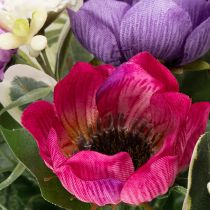 Artikel Kunstblumenstrauß Anemone Frühlingsdeko vielseitig im modernen Design 26cm