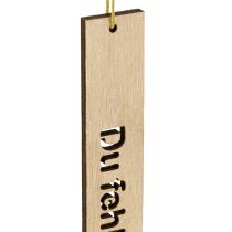 Artikel Anhänger Holz mit Trauerspruch Holzhänger 16×2,5cm 12 St