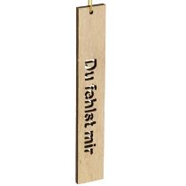 Artikel Anhänger Holz mit Trauerspruch Holzhänger 16×2,5cm 12 St