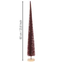 Artikel Deko Tannenbaum schlank Baumfigur auf Holzsockel 60cm