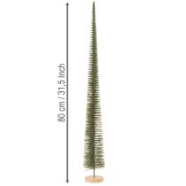 Artikel Deko Tannenbaum künstlich mit Holzsockel für Weihnachtsdeko 80cm
