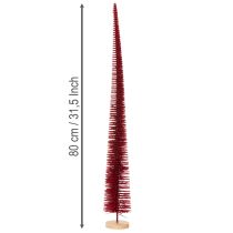Artikel Deko Tannenbaum modern schlank auf Holzfuß 80cm