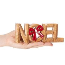Artikel Schriftzug Noel mit Schleife Weihnachtsdekoration 18cm