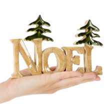 Artikel Weihnachtsdeko Noel Aufsteller mit zwei Tannen 18cm