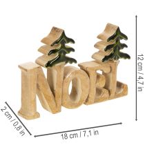 Artikel Weihnachtsdeko Noel Aufsteller mit zwei Tannen 18cm