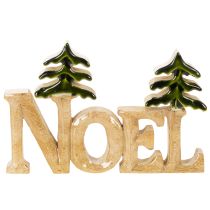 Artikel Weihnachtsdeko Noel Aufsteller mit zwei Tannen 18cm