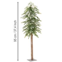 Artikel Kunstbaum Tanne mit Schnee Dekoration Winter und Weihnachten 95cm