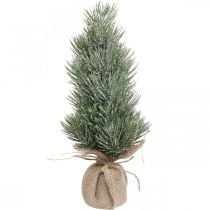 Mini Weihnachtsbaum künstlich im Sack Beschneit H33cm