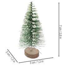 Artikel Künstliche Mini-Tannenbäume als Tischdeko für Weihnachten beschneit 6cm 12St