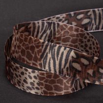 Artikel Dekoband Animal Print Leopardenmuster Geschenkband 25mm 20m